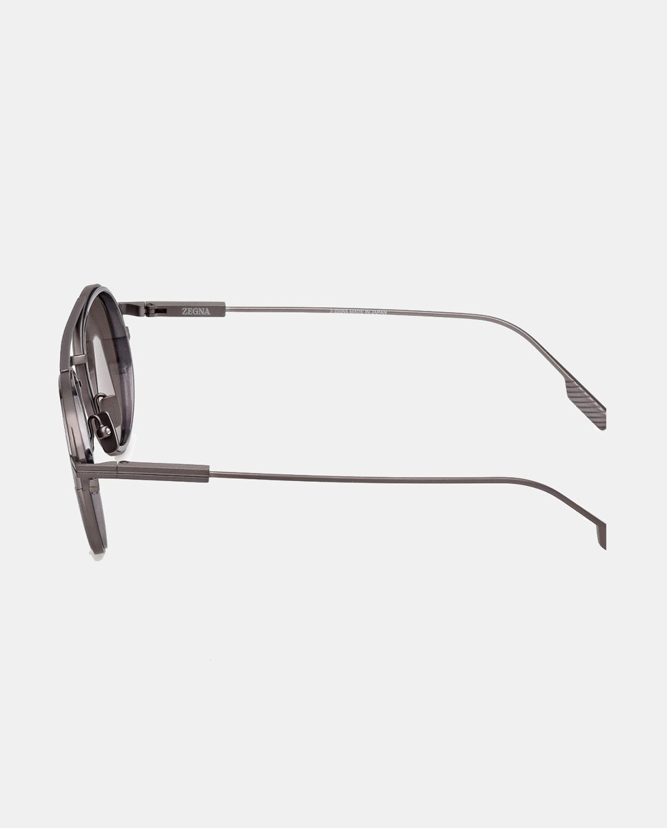 Imagen 3 de Gafas de sol EZ0295 de hombre piloto en titanio - Zegna - Gris Gris