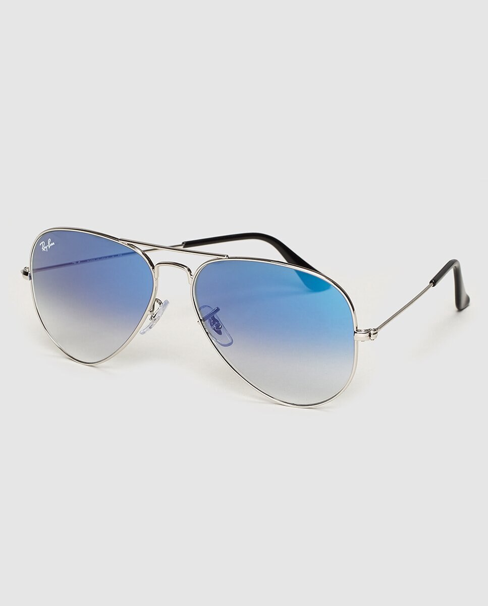 Gafas de sol RB3025 AVIATOR LARGE METAL unisex piloto en metal con lente degradada - Ray-Ban - Plata Plata-2