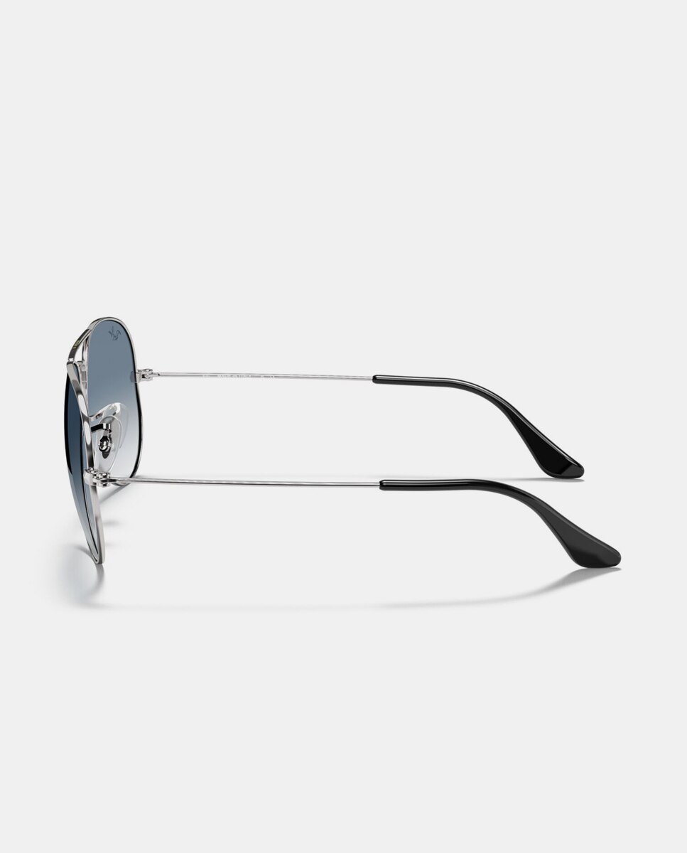 Gafas de sol RB3025 AVIATOR LARGE METAL unisex piloto en metal con lente degradada - Ray-Ban - Plata Plata-4