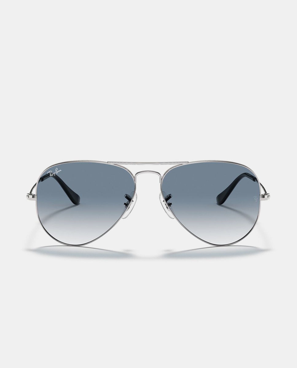 Gafas de sol RB3025 AVIATOR LARGE METAL unisex piloto en metal con lente degradada - Ray-Ban - Plata Plata-5