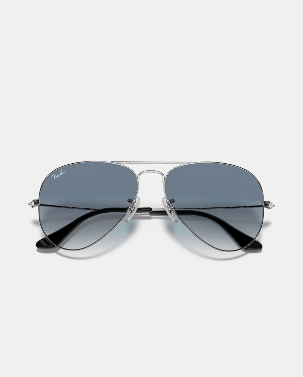 Gafas de sol RB3025 AVIATOR LARGE METAL unisex piloto en metal con lente degradada - Ray-Ban - Plata Plata-6