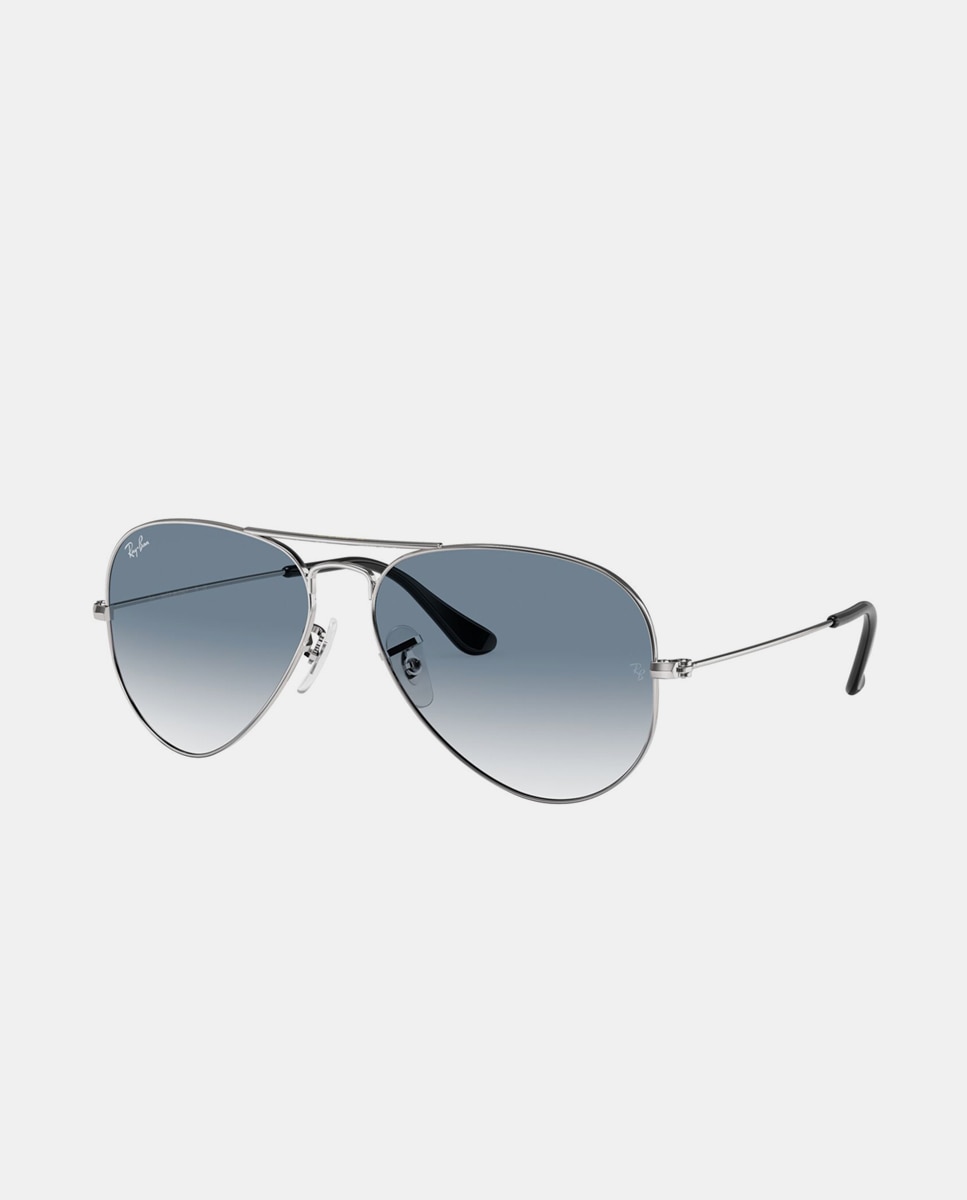 Gafas de sol RB3025 AVIATOR LARGE METAL unisex piloto en metal con lente degradada - Ray-Ban - Plata Plata-9