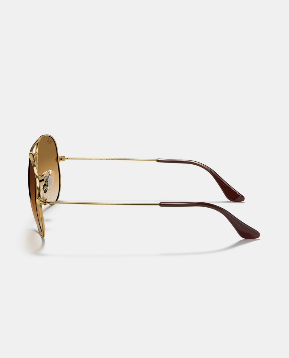 Gafas de sol RB3025 AVIATOR LARGE METAL unisex piloto en metal con lente degradada - Ray-Ban - Oro Oro-4