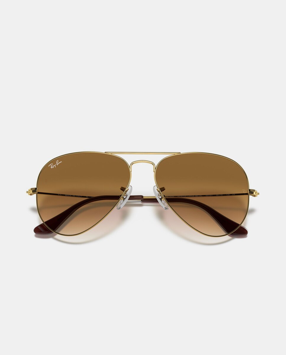 Gafas de sol RB3025 AVIATOR LARGE METAL unisex piloto en metal con lente degradada - Ray-Ban - Oro Oro-6