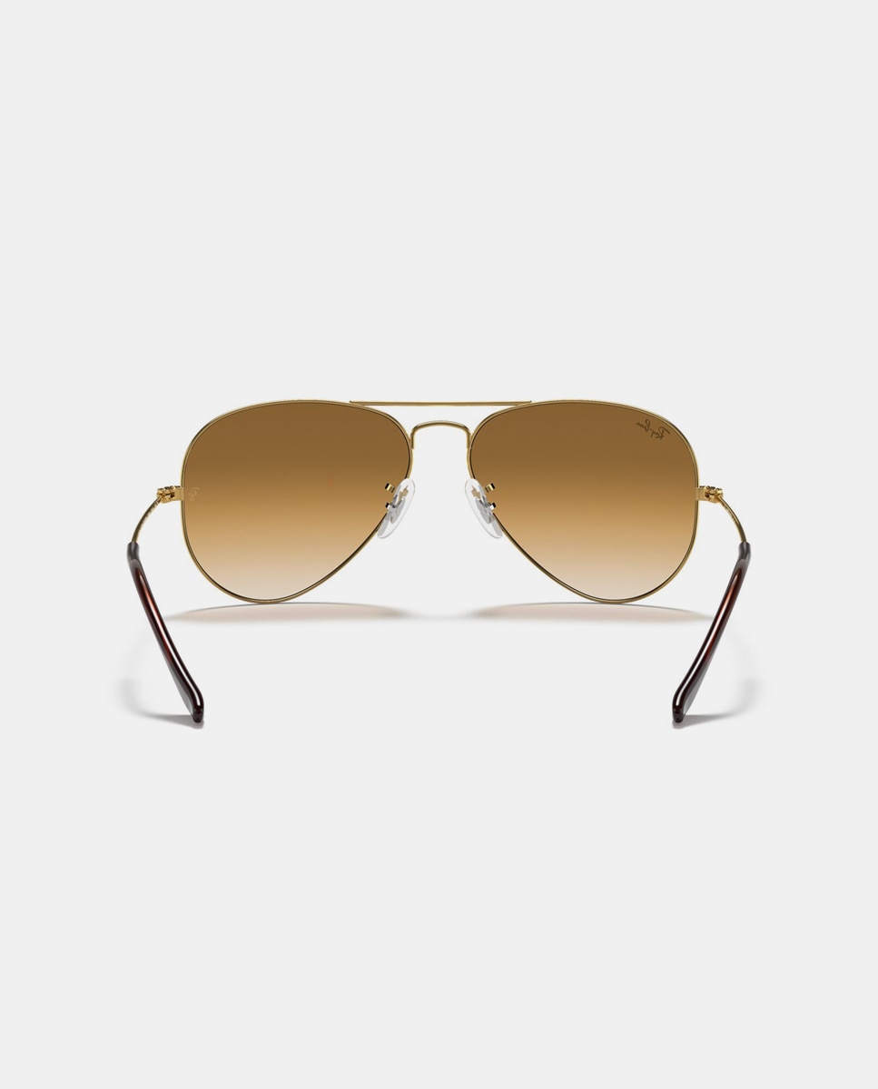 Gafas de sol RB3025 AVIATOR LARGE METAL unisex piloto en metal con lente degradada - Ray-Ban - Oro Oro-7