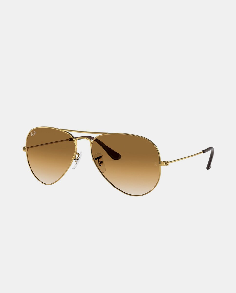Gafas de sol RB3025 AVIATOR LARGE METAL unisex piloto en metal con lente degradada - Ray-Ban - Oro Oro-9