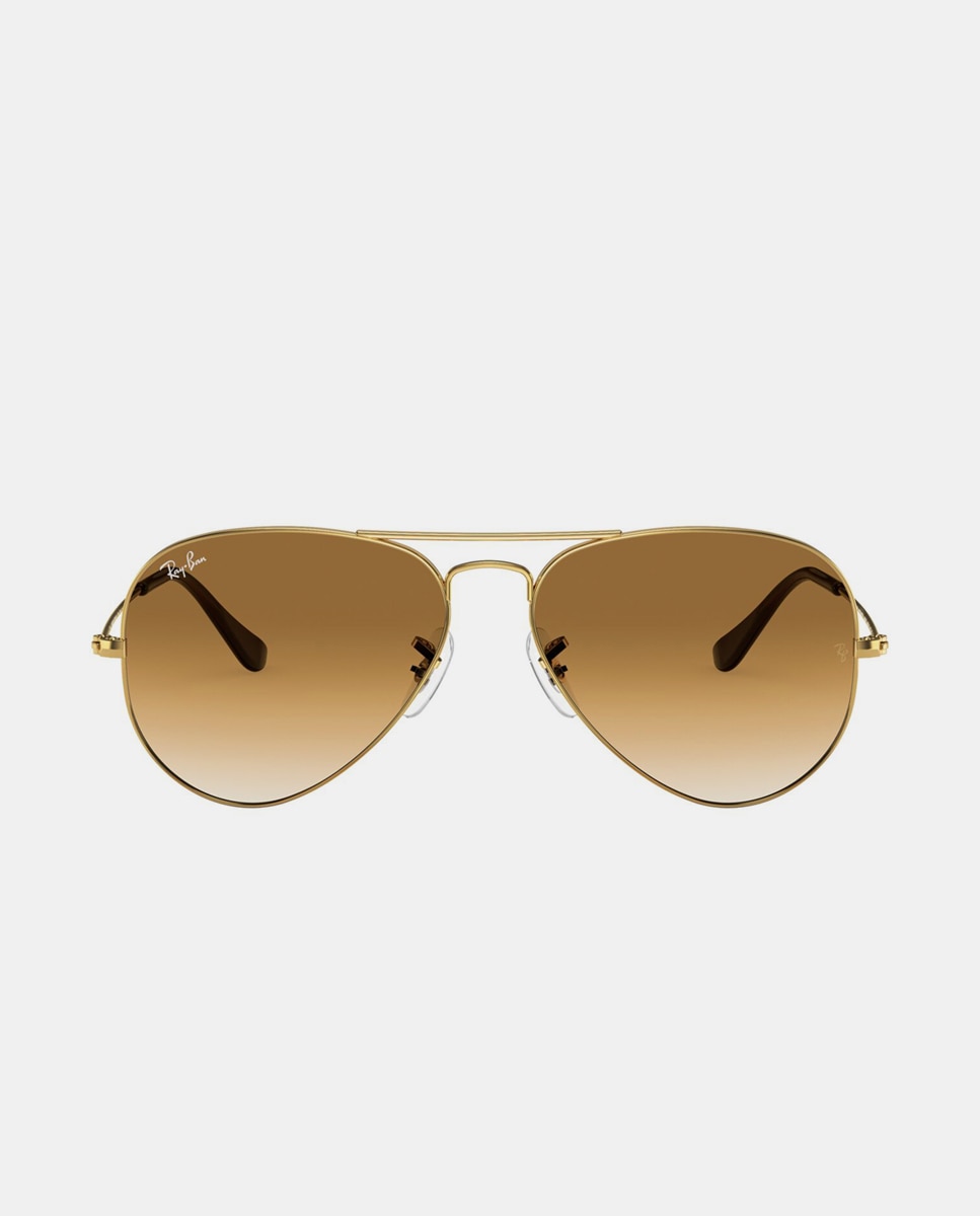 Gafas de sol RB3025 AVIATOR LARGE METAL unisex piloto en metal con lente degradada - Ray-Ban - Oro Oro-10