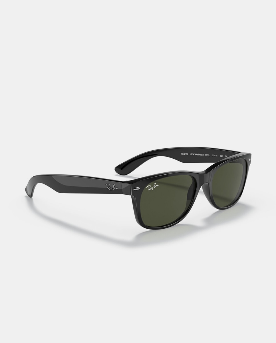 Gafas de sol RB2132 NEW WAYFARER unisex cuadrada en inyectado - Ray-Ban - Negro Negro-7