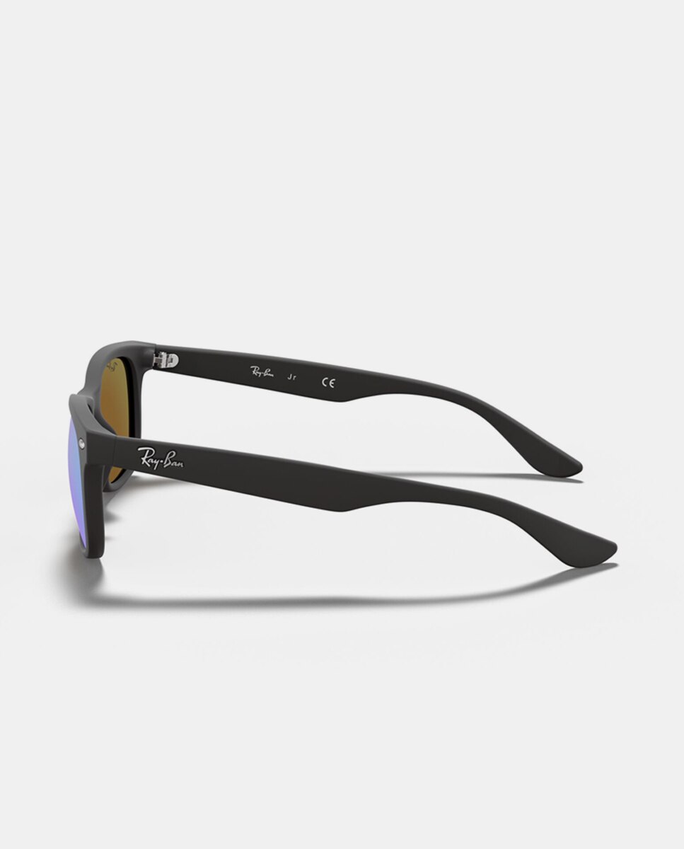 Gafas de sol RJ9052S JUNIOR NEW WAYFARER unisex cuadrada en inyectado - Ray Ban Junior - Negro Negro-3