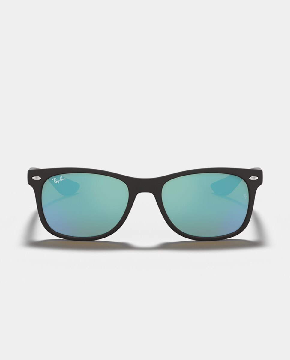 Gafas de sol RJ9052S JUNIOR NEW WAYFARER unisex cuadrada en inyectado - Ray Ban Junior - Negro Negro-4