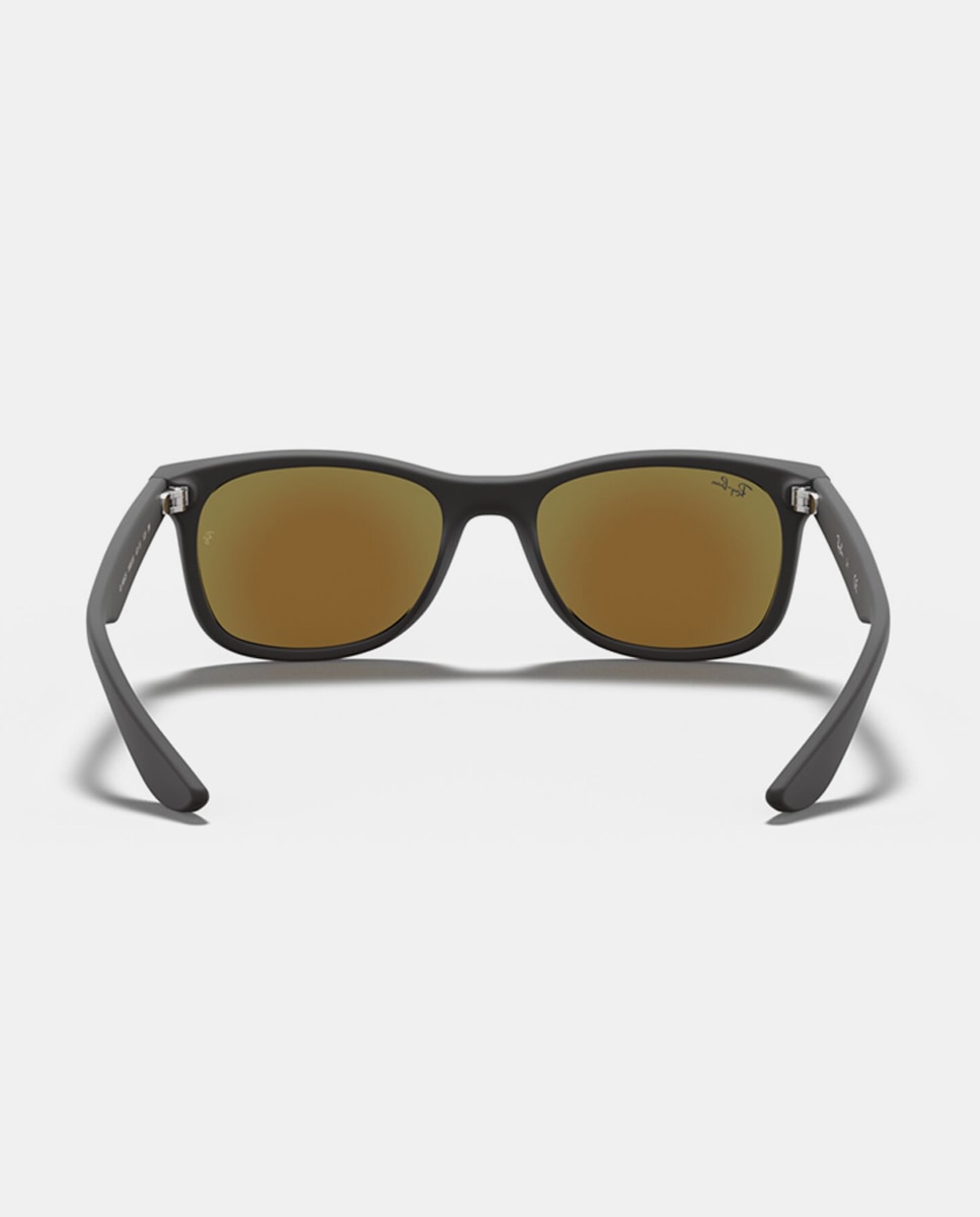 Gafas de sol RJ9052S JUNIOR NEW WAYFARER unisex cuadrada en inyectado - Ray Ban Junior - Negro Negro-6