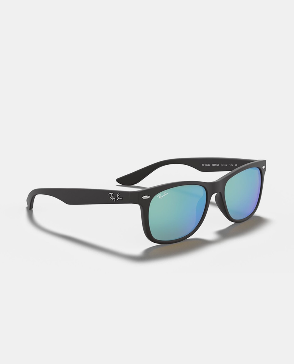 Gafas de sol RJ9052S JUNIOR NEW WAYFARER unisex cuadrada en inyectado - Ray Ban Junior - Negro Negro-7