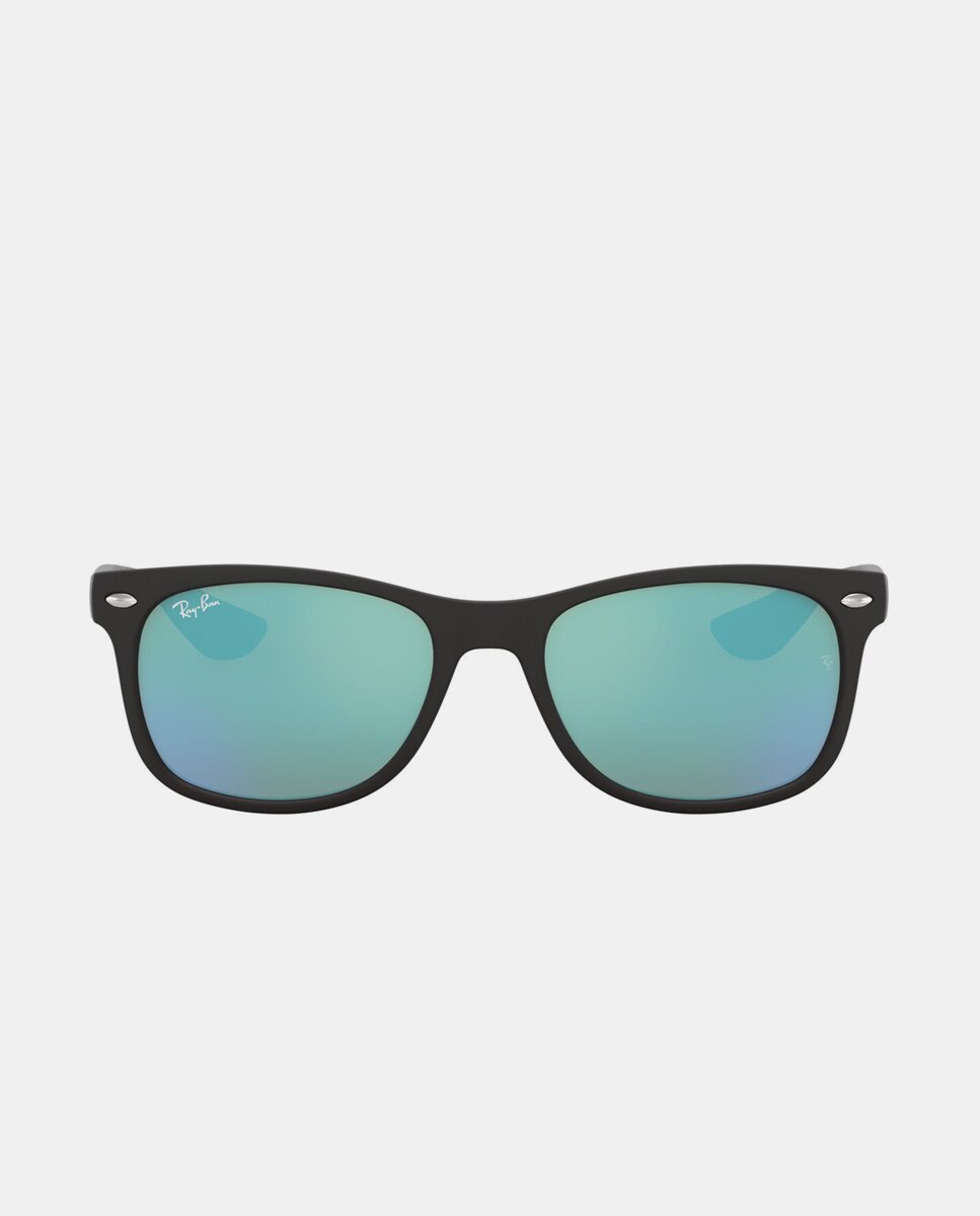 Gafas de sol RJ9052S JUNIOR NEW WAYFARER unisex cuadrada en inyectado - Ray Ban Junior - Negro Negro-9