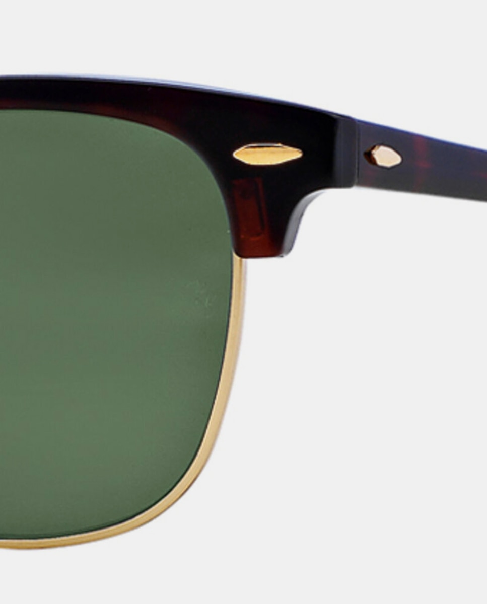Gafas de sol RB3016 CLUBMASTER unisex cuadrada en acetato - Ray-Ban - Marrón Marrón-3