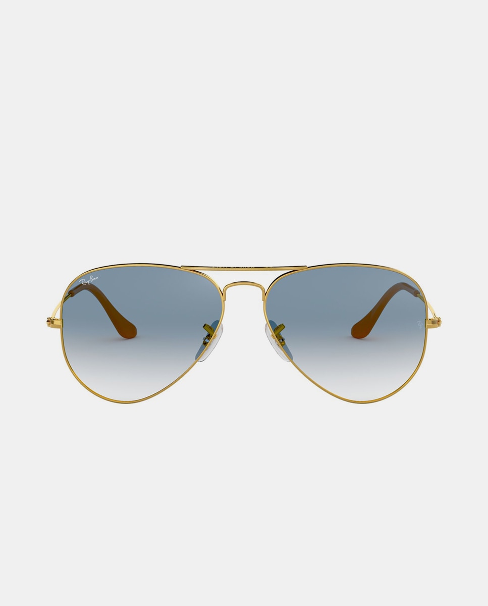 Ray-Ban - Gafas de sol RB3025 AVIATOR LARGE METAL unisex piloto en metal con lente degradada.