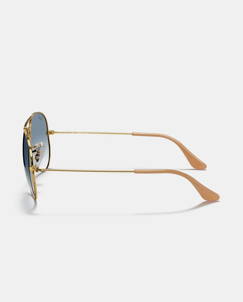 Gafas de sol RB3025 AVIATOR LARGE METAL unisex piloto en metal con lente degradada - Ray-Ban - Oro Oro-3