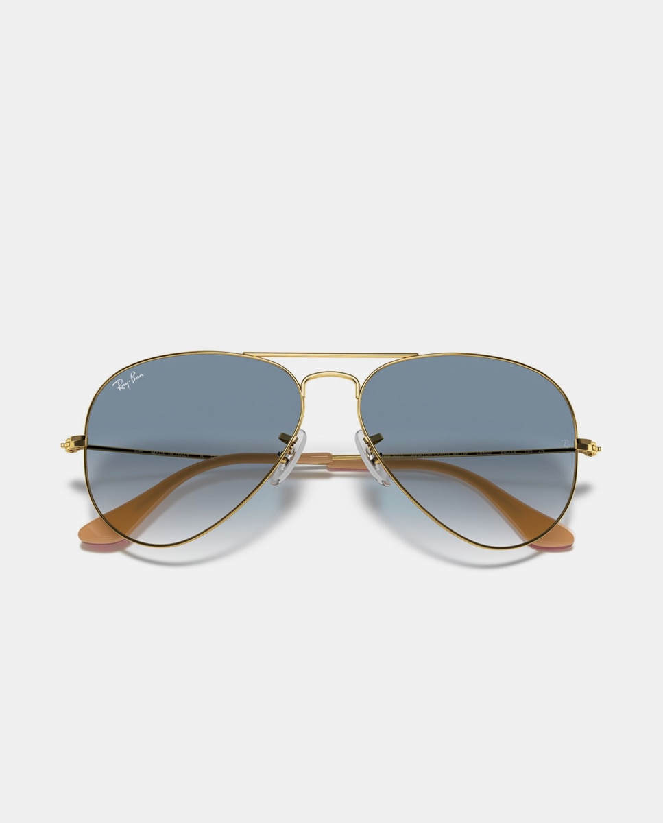 Gafas de sol RB3025 AVIATOR LARGE METAL unisex piloto en metal con lente degradada - Ray-Ban - Oro Oro-5
