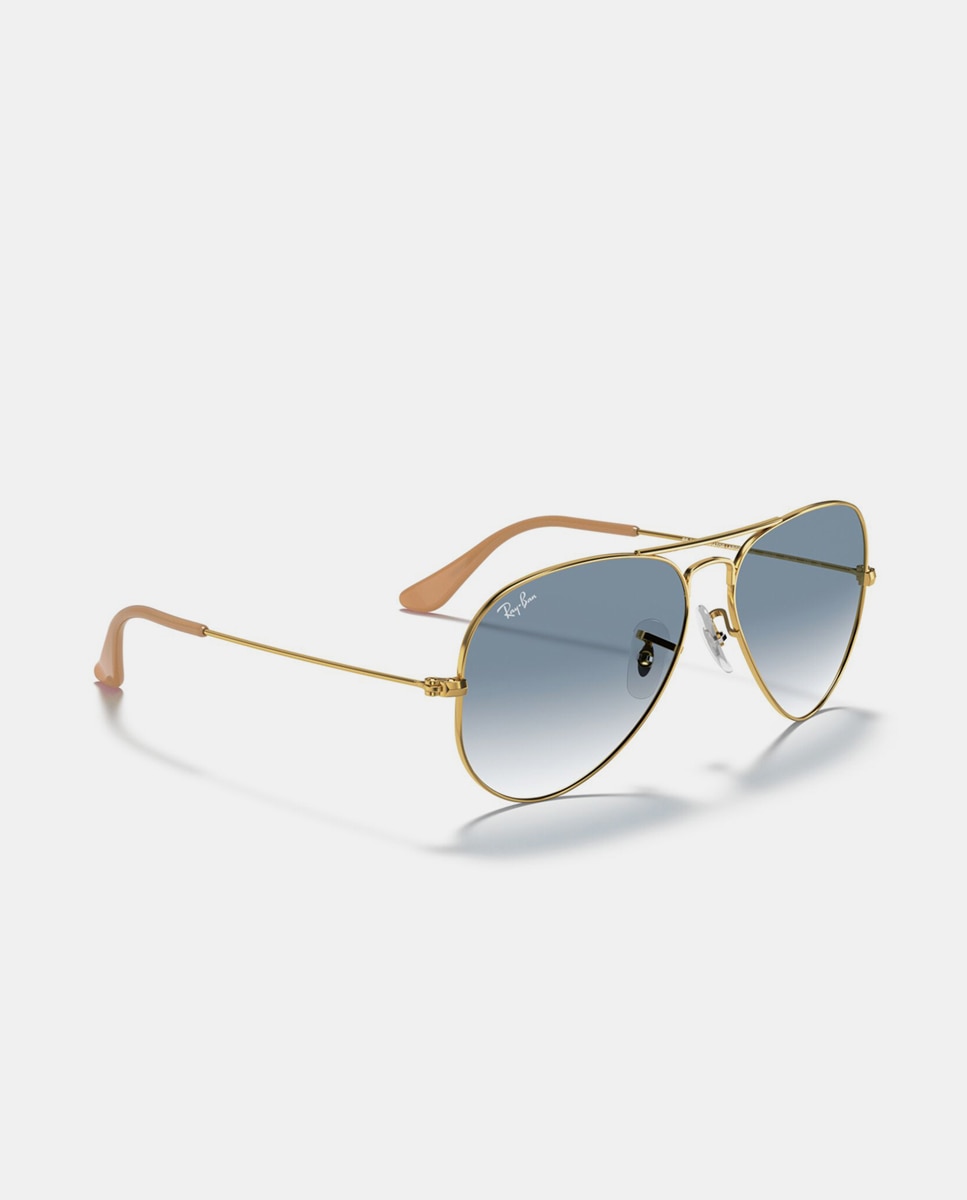 Gafas de sol RB3025 AVIATOR LARGE METAL unisex piloto en metal con lente degradada - Ray-Ban - Oro Oro-7
