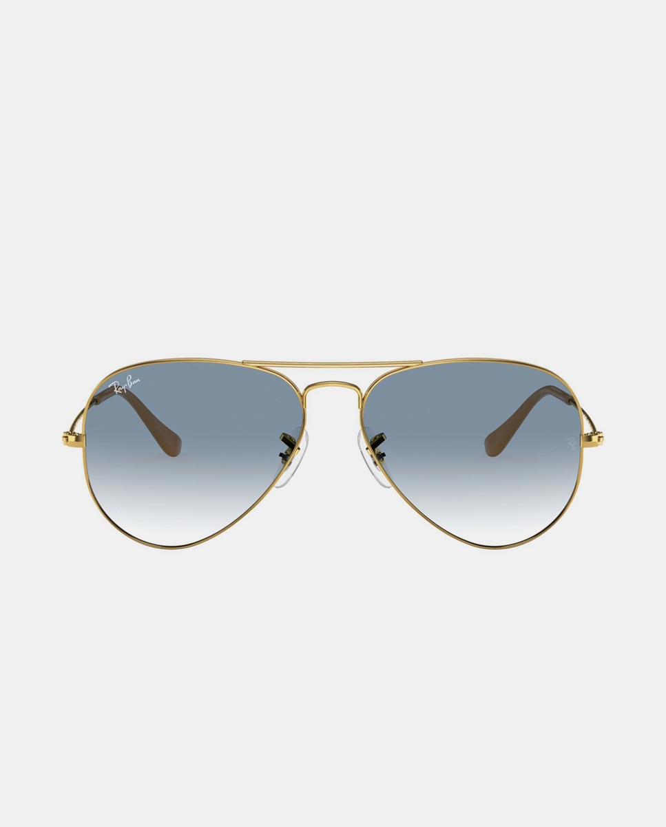 Gafas de sol RB3025 AVIATOR LARGE METAL unisex piloto en metal con lente degradada - Ray-Ban - Oro Oro-9