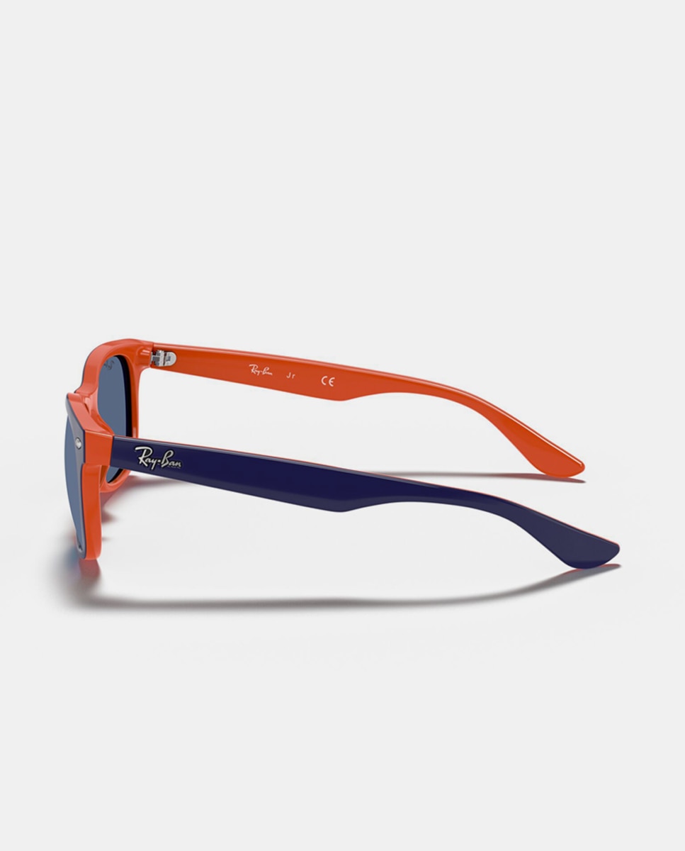 Gafas de sol RJ9052S JUNIOR NEW WAYFARER unisex cuadrada en inyectado - Ray Ban Junior - Azul Azul-3