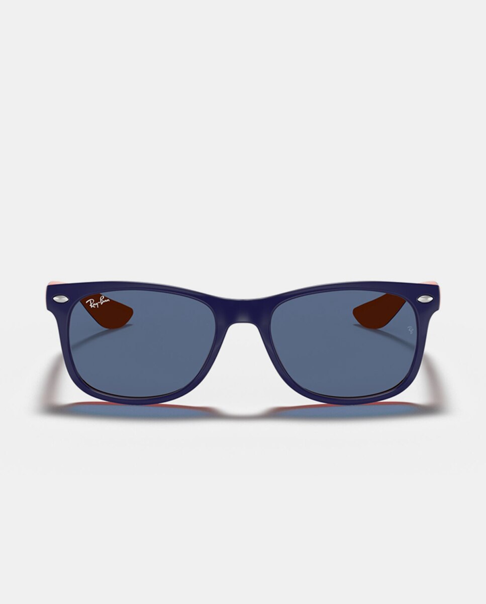 Gafas de sol RJ9052S JUNIOR NEW WAYFARER unisex cuadrada en inyectado - Ray Ban Junior - Azul Azul-4