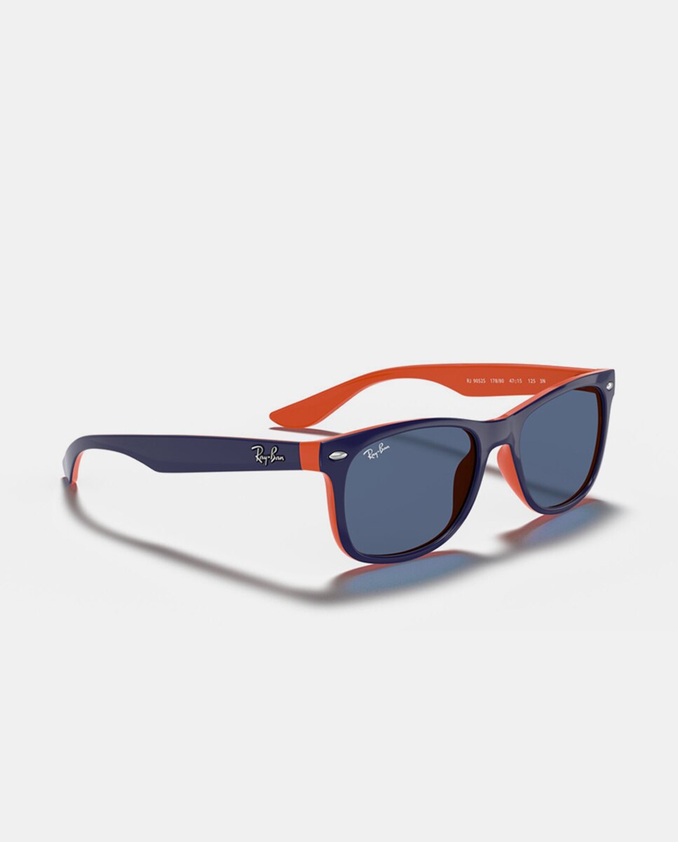 Gafas de sol RJ9052S JUNIOR NEW WAYFARER unisex cuadrada en inyectado - Ray Ban Junior - Azul Azul-7