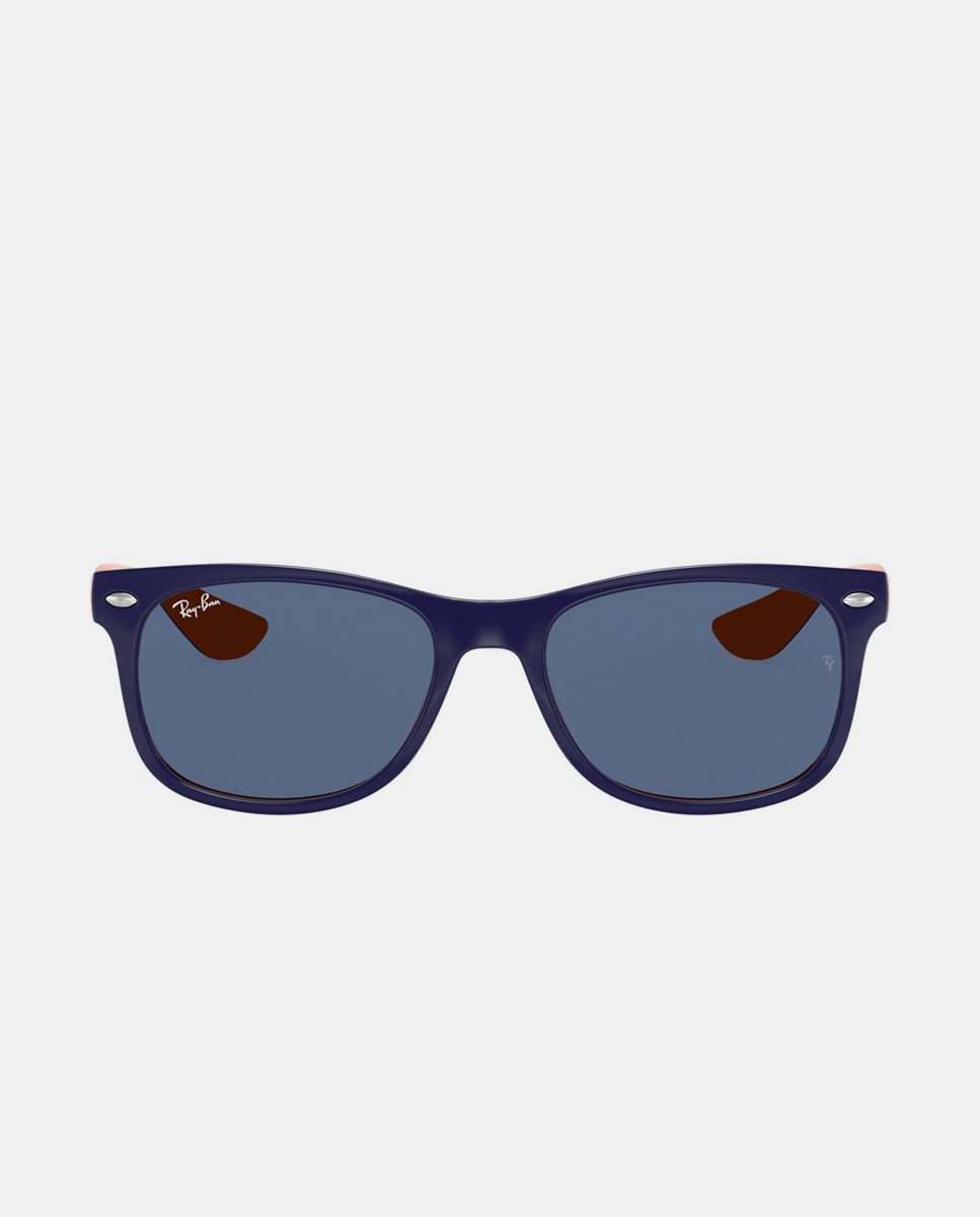 Gafas de sol RJ9052S JUNIOR NEW WAYFARER unisex cuadrada en inyectado - Ray Ban Junior - Azul Azul-9