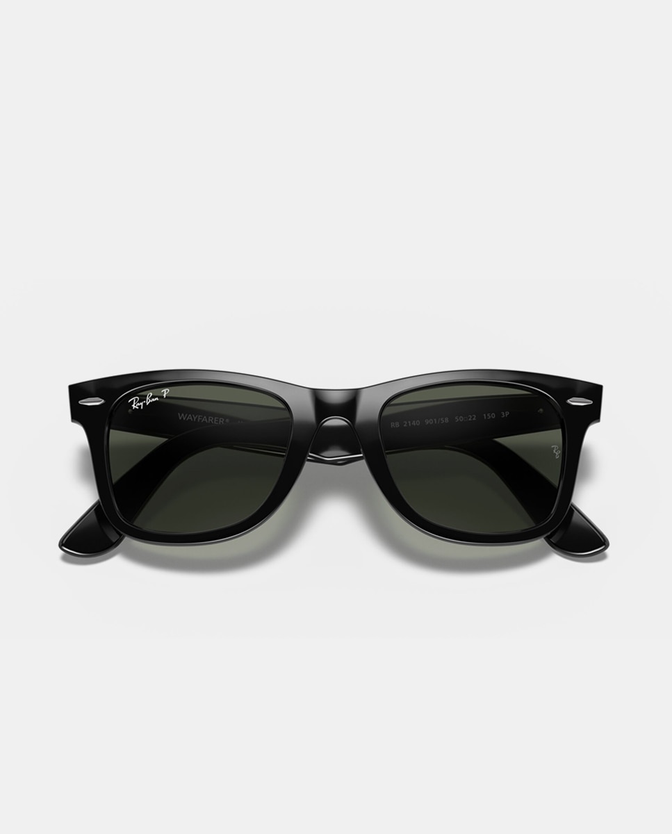Gafas de sol RB2140 WAYFARER de unisex cuadrada en acetato con lente polarizada - Ray-Ban - Negro Negro-5