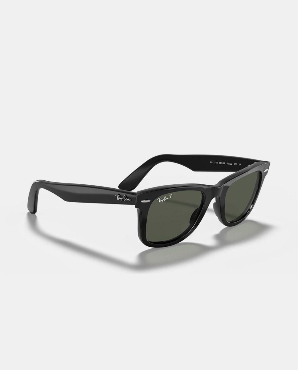 Gafas de sol RB2140 WAYFARER de unisex cuadrada en acetato con lente polarizada - Ray-Ban - Negro Negro-7