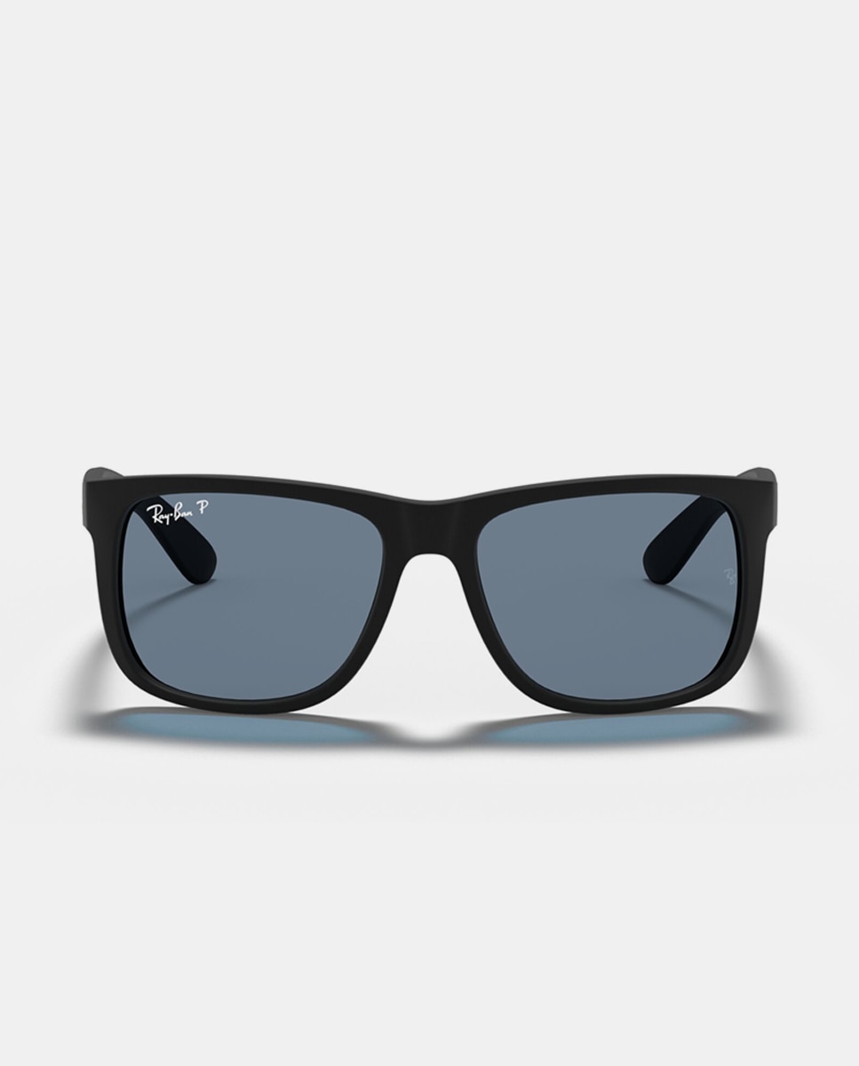 Gafas de sol RB4165 JUSTIN de hombre cuadrada en inyectado Negro Ray ...
