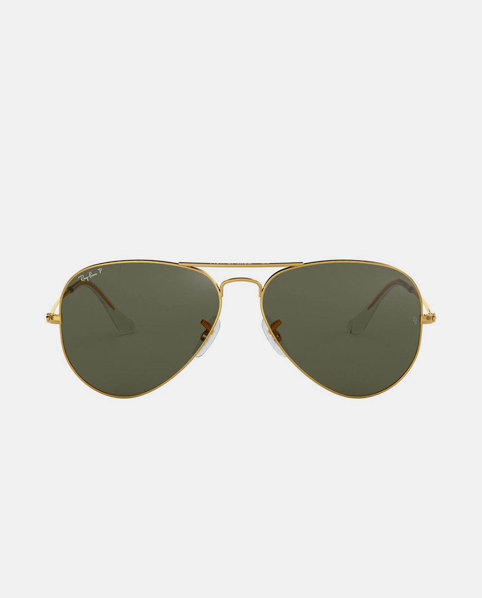 Imagen 0 de Gafas de sol RB3025 AVIATOR LARGE METAL unisex piloto en metal con lente polarizada Oro