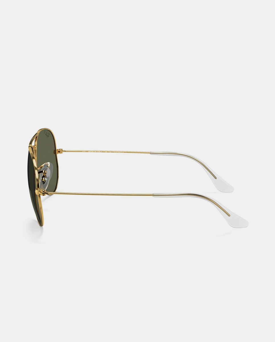 Gafas de sol RB3025 AVIATOR LARGE METAL unisex piloto en metal con lente polarizada - Ray-Ban - Oro Oro-3