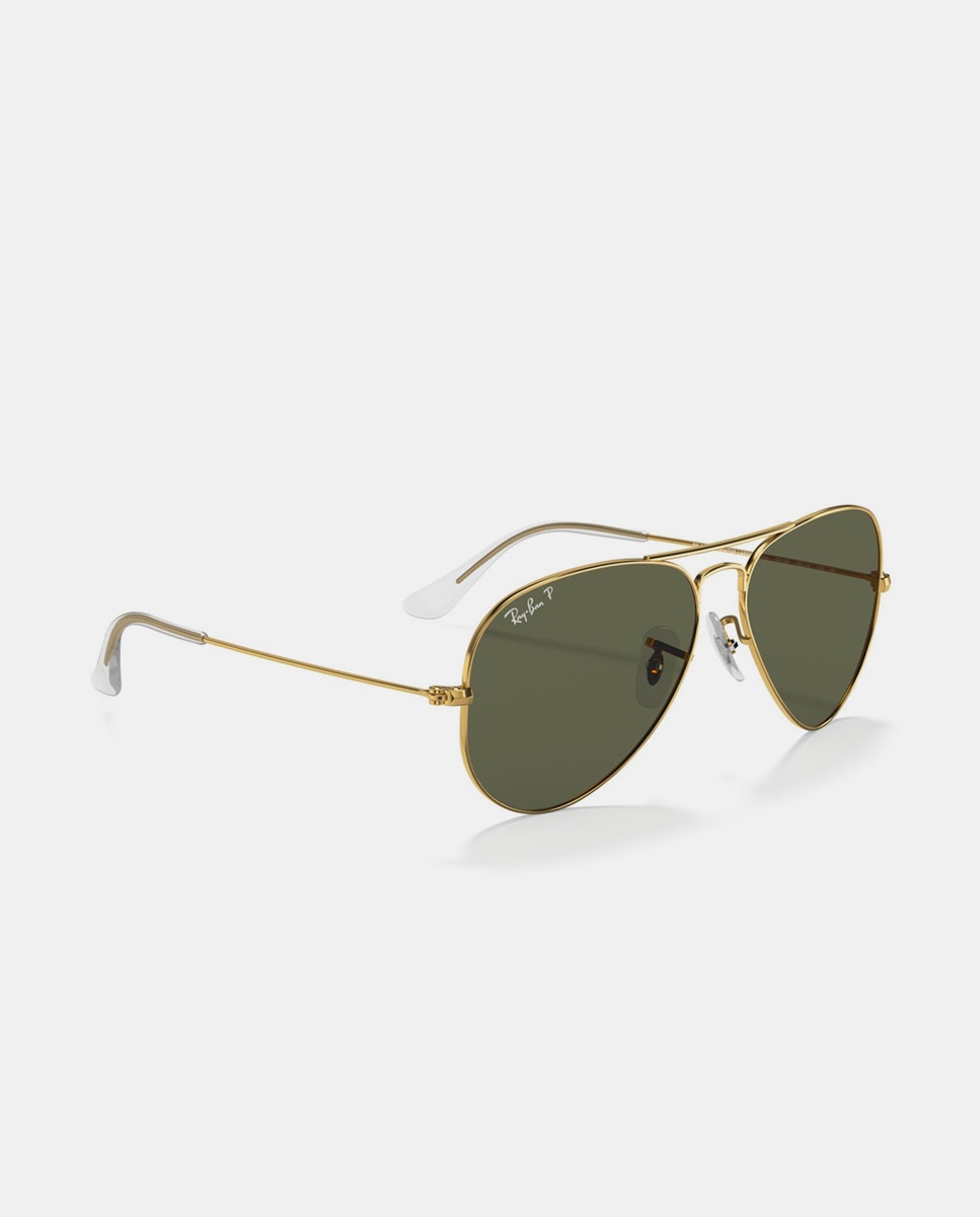 Gafas de sol RB3025 AVIATOR LARGE METAL unisex piloto en metal con lente polarizada - Ray-Ban - Oro Oro-7
