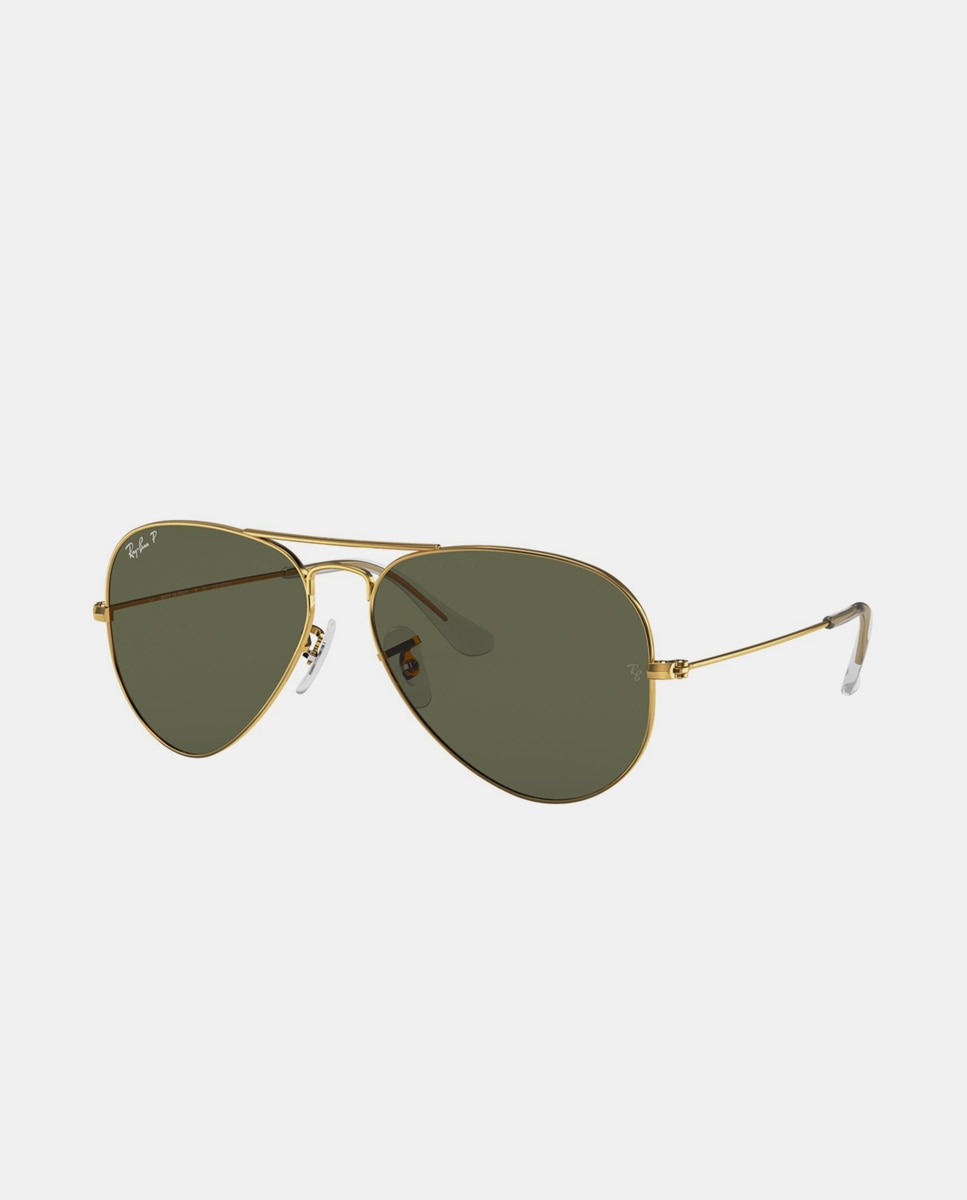Gafas de sol RB3025 AVIATOR LARGE METAL unisex piloto en metal con lente polarizada - Ray-Ban - Oro Oro-8
