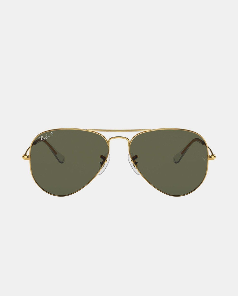 Gafas de sol RB3025 AVIATOR LARGE METAL unisex piloto en metal con lente polarizada - Ray-Ban - Oro Oro-9