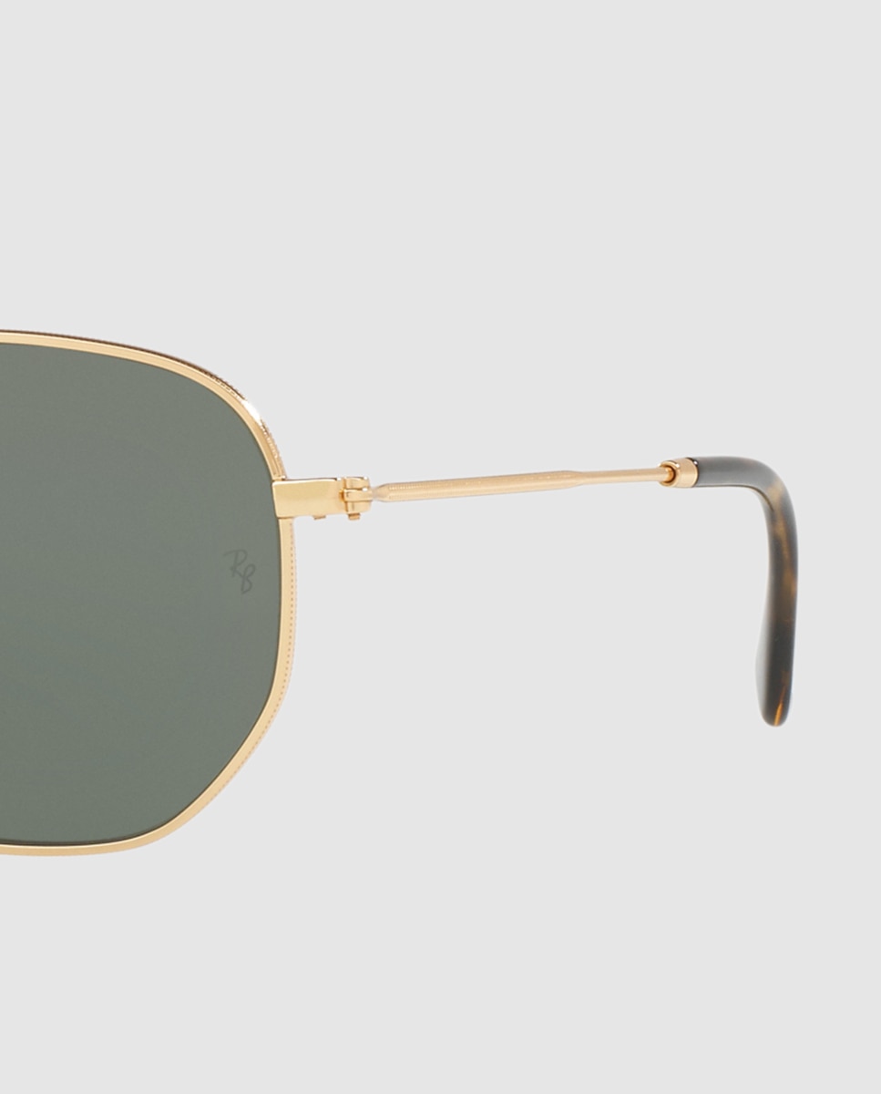 Gafas de sol RB3548N HEXAGONAL de unisex geométrica en metal - Ray-Ban - Oro Oro-2