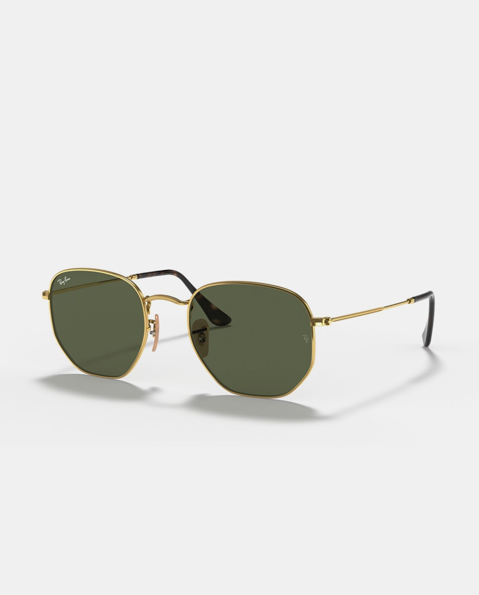 Gafas de sol RB3548N HEXAGONAL de unisex geométrica en metal - Ray-Ban - Oro Oro-3