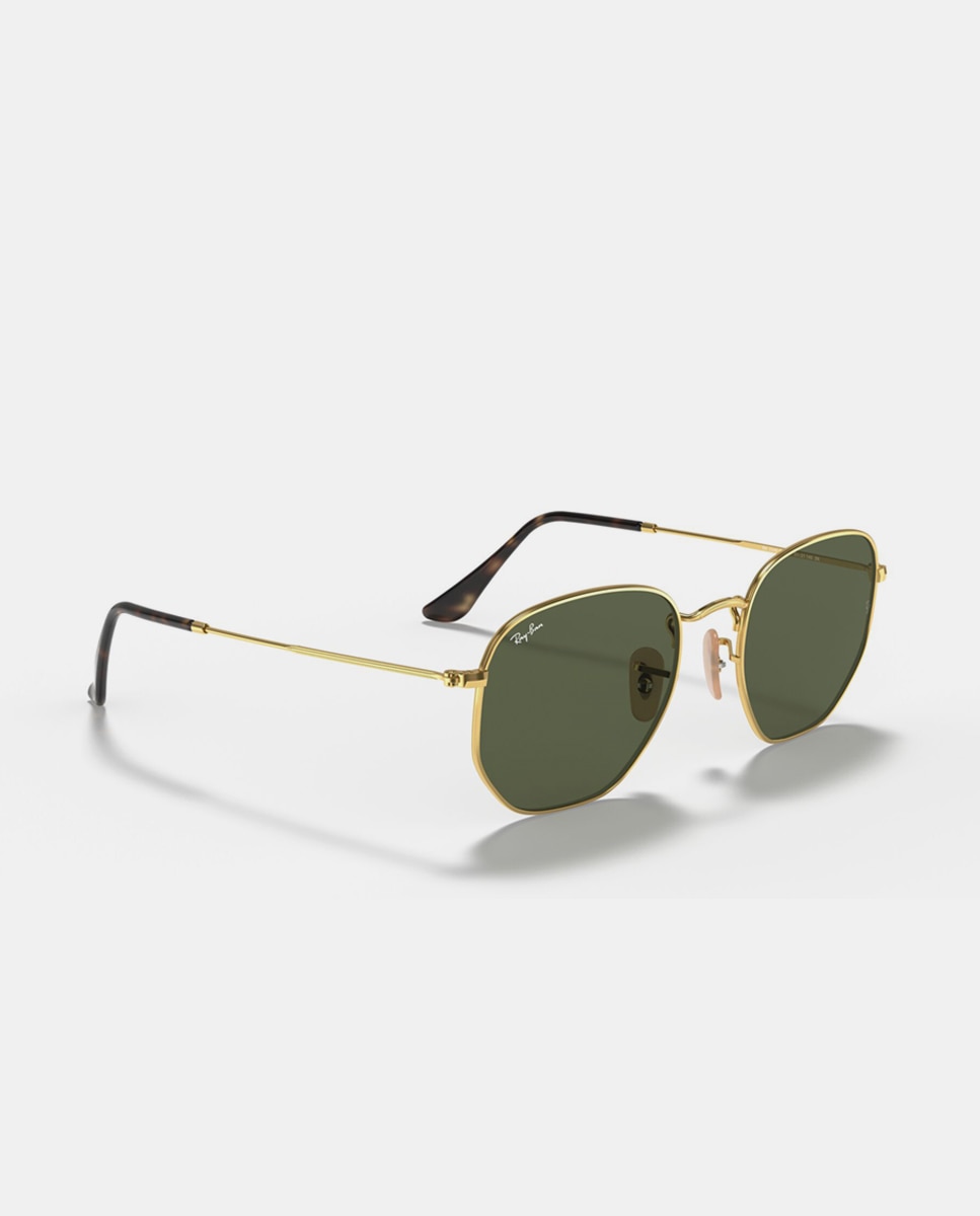 Gafas de sol RB3548N HEXAGONAL de unisex geométrica en metal - Ray-Ban - Oro Oro-8