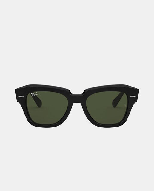 Gafas de sol State Street cuadradas de acetato en negro