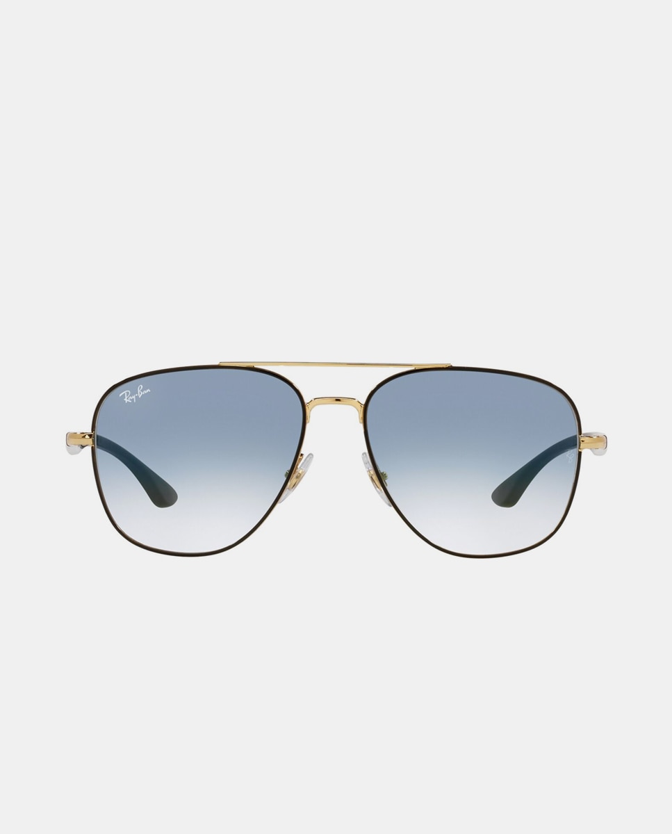 Gafas de sol RB3683 unisex cuadrada en metal con lente degradada - Ray-Ban - Oro Oro-1
