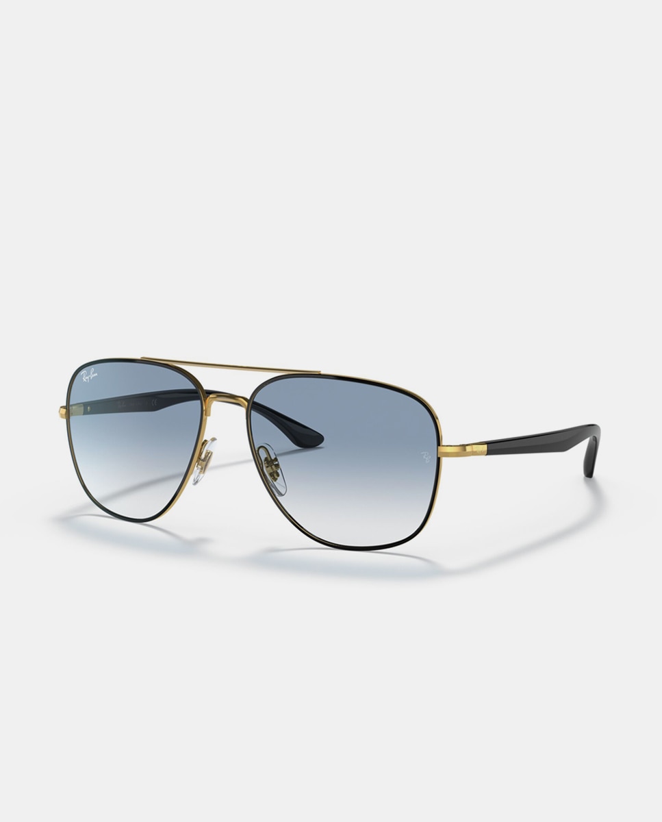 Gafas de sol RB3683 unisex cuadrada en metal con lente degradada - Ray-Ban - Oro Oro-2