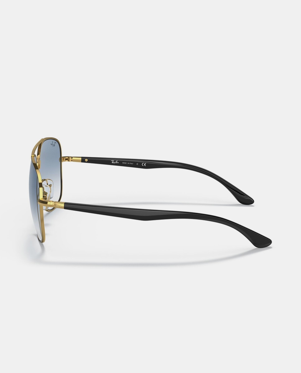 Gafas de sol RB3683 unisex cuadrada en metal con lente degradada - Ray-Ban - Oro Oro-3