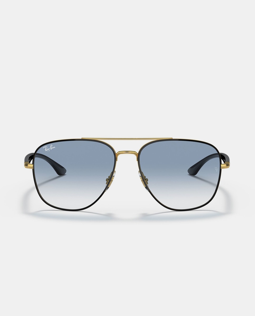 Gafas de sol RB3683 unisex cuadrada en metal con lente degradada - Ray-Ban - Oro Oro-4