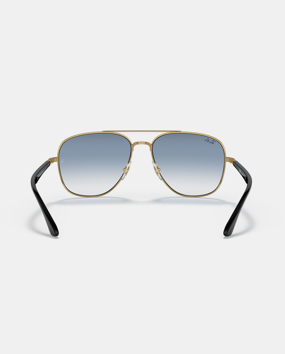 Gafas de sol RB3683 unisex cuadrada en metal con lente degradada - Ray-Ban - Oro Oro-6