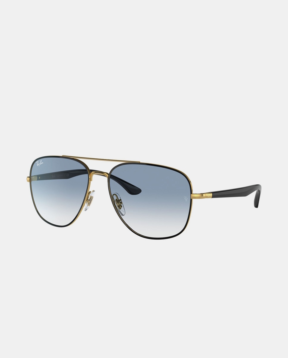 Gafas de sol RB3683 unisex cuadrada en metal con lente degradada - Ray-Ban - Oro Oro-8