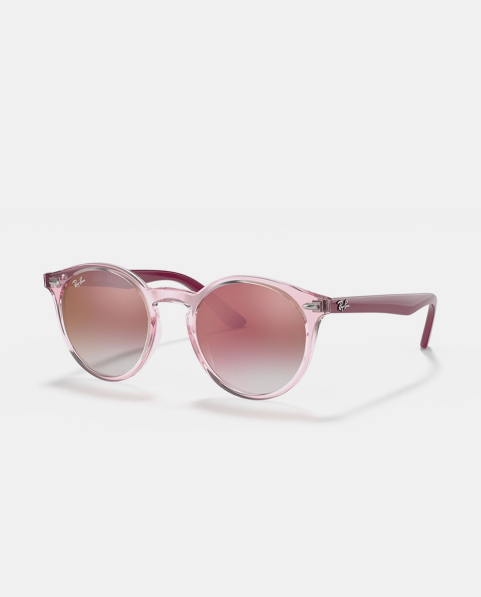 Gafas de sol RJ9064S unisex ovalada en inyectado con lente degradada - Ray Ban Junior - Rosa Rosa-2
