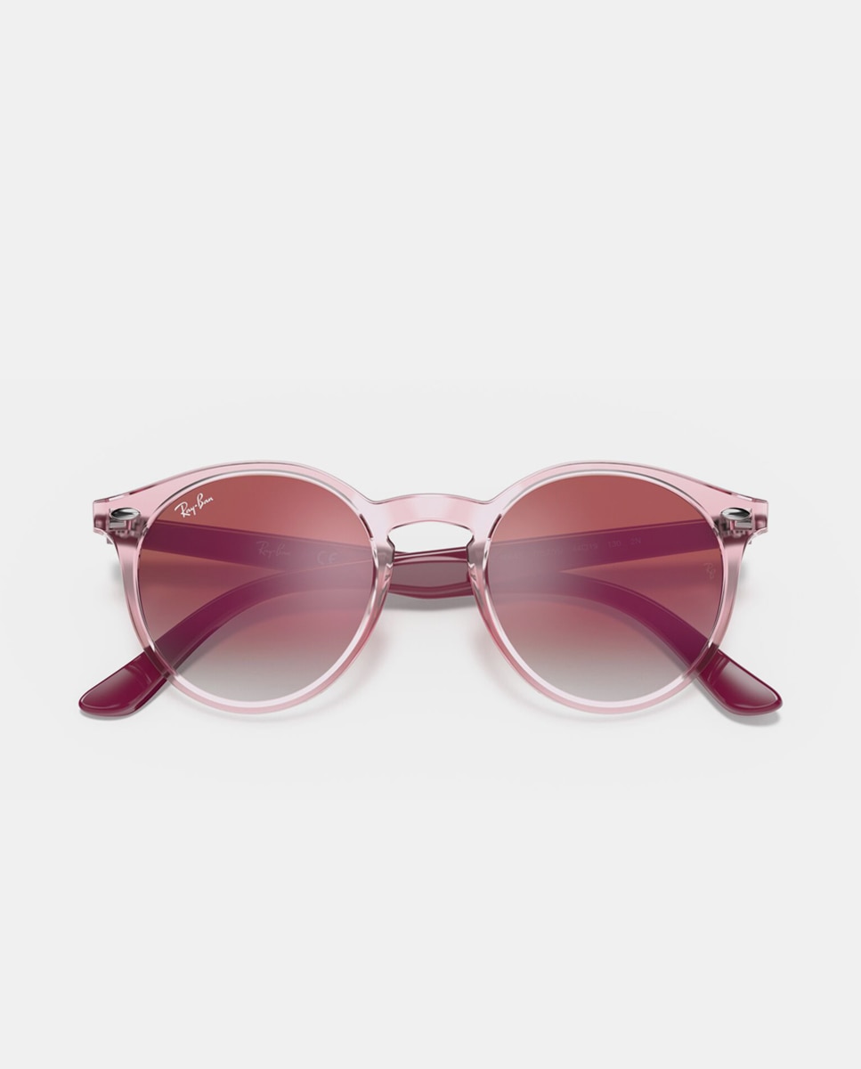 Gafas de sol RJ9064S unisex ovalada en inyectado con lente degradada - Ray Ban Junior - Rosa Rosa-5