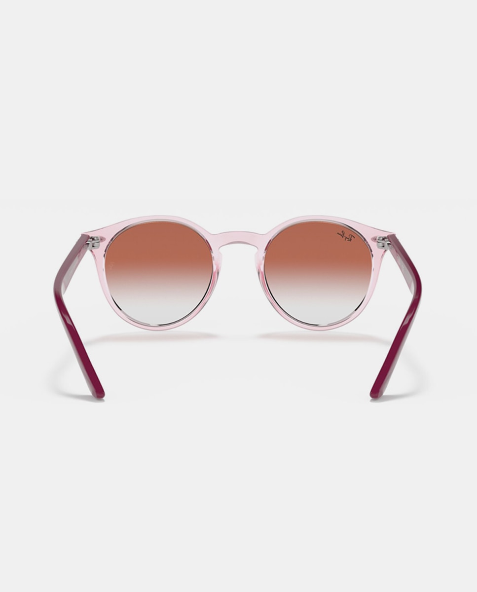 Gafas de sol RJ9064S unisex ovalada en inyectado con lente degradada - Ray Ban Junior - Rosa Rosa-6