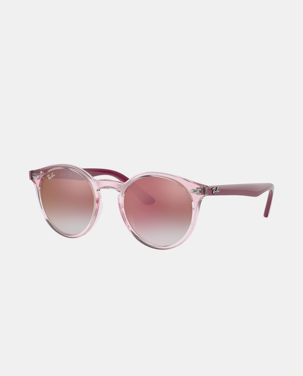 Gafas de sol RJ9064S unisex ovalada en inyectado con lente degradada - Ray Ban Junior - Rosa Rosa-8