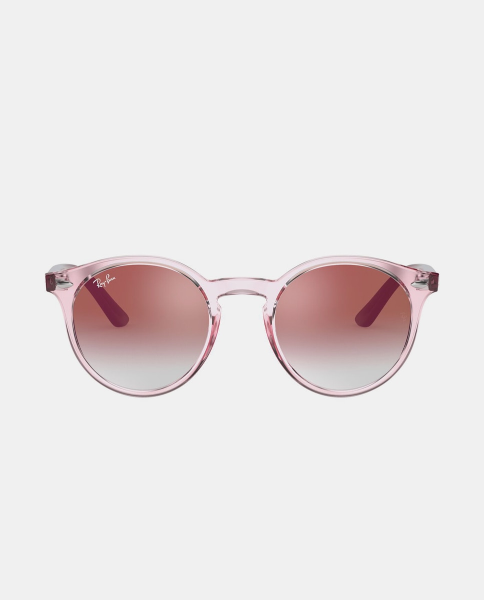 Gafas de sol RJ9064S unisex ovalada en inyectado con lente degradada - Ray Ban Junior - Rosa Rosa-9